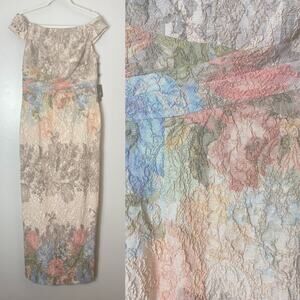 NWT ADRIANNA PAPELL DRESS GOWN MOTHER OF THE BRIDE BRIDESMAID FORMAL EVENING